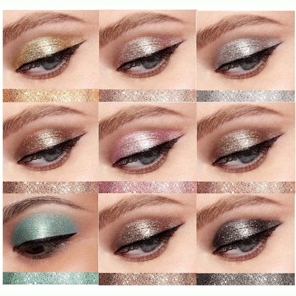 Shimmer Smokey Eyes Liquid Eyeshadow Metallic Matte Color Changing Quick Dry
